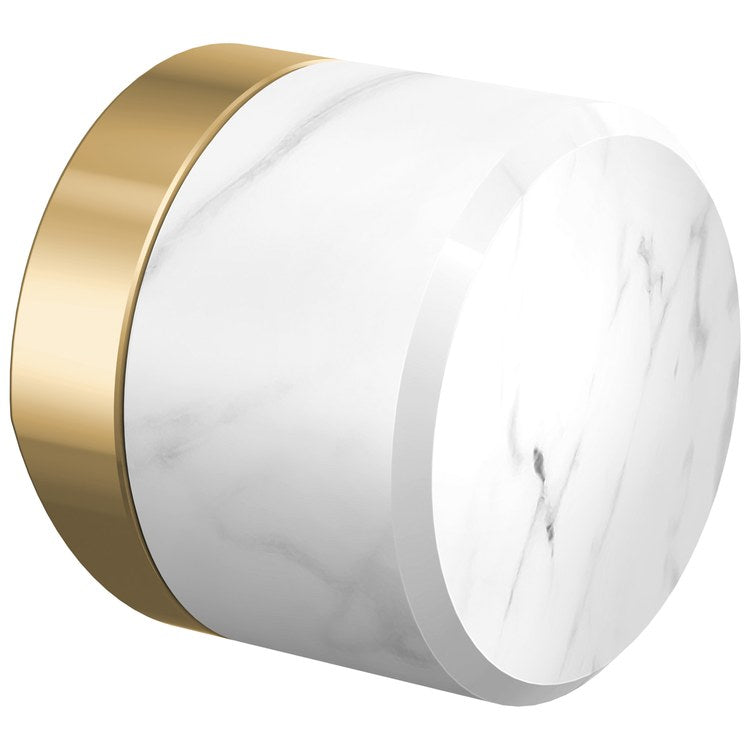 Handle Kit Odin Marble/Zinc 1 Knob Brilliance Polished Gold/Marble for Widespread Pull Down Faucet