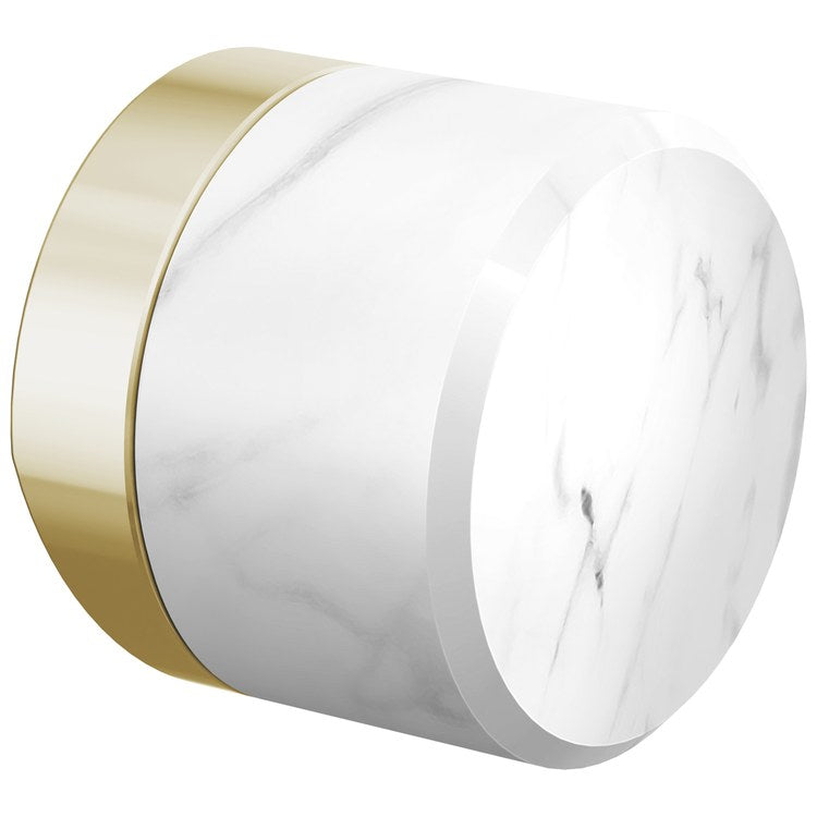 Handle Kit Odin Marble/Zinc 1 Knob Brilliance Polished Nickel/Marble for Widespread Pull Down Faucet