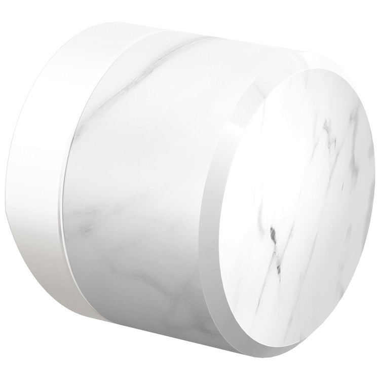 Handle Kit Odin Marble/Zinc 1 Knob Matte White/Marble for Widespread Pull Down Faucet
