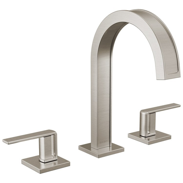 Handle Kit Frank Lloyd Wright Zinc 2 Lever Brilliance Luxe Nickel ADA for Widespread Lavatory Faucet - Image 2