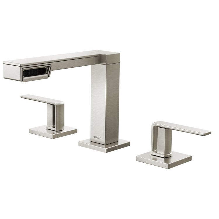 Handle Kit Frank Lloyd Wright Zinc 2 Lever Brilliance Luxe Nickel ADA for Widespread Lavatory Faucet - Image 3