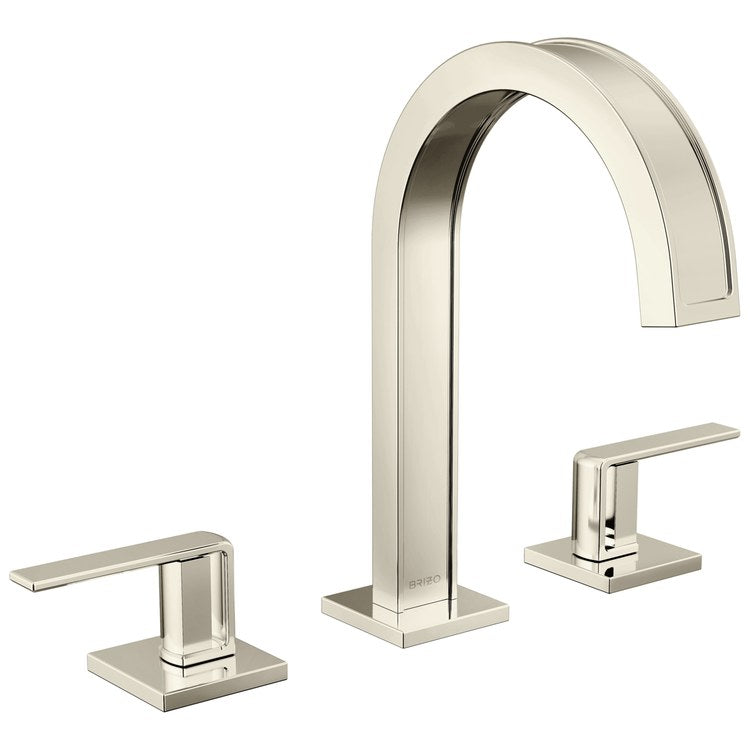 Handle Kit Frank Lloyd Wright Zinc 2 Lever Brilliance Polished Nickel ADA for Widespread Lavatory Faucet - Image 2