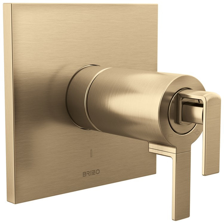 Handle Kit Frank Lloyd Wright Zinc 2 Lever Luxe Gold ADA for TempAssure Thermostatic Valve - Image 2