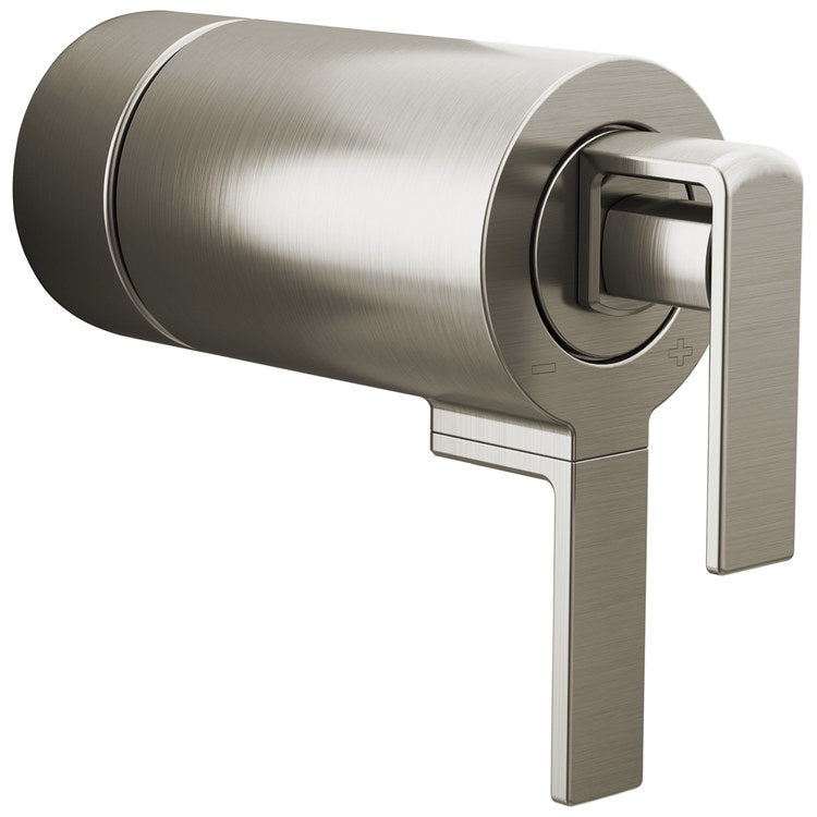Handle Kit Frank Lloyd Wright Zinc 2 Lever Brilliance Luxe Nickel ADA for TempAssure Thermostatic Valve - Image 1