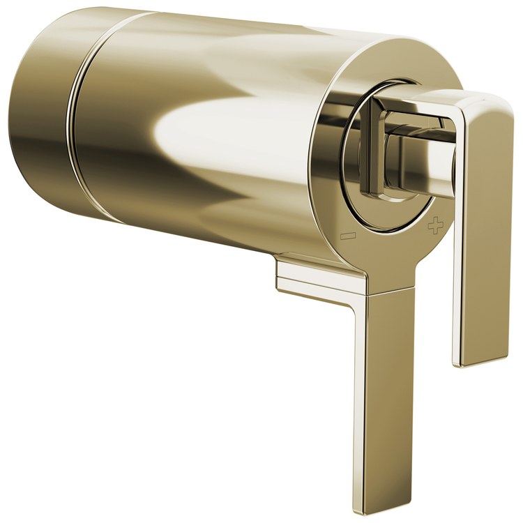 Handle Kit Frank Lloyd Wright Zinc 2 Lever Brilliance Polished Nickel ADA for TempAssure Thermostatic Valve - Image 1