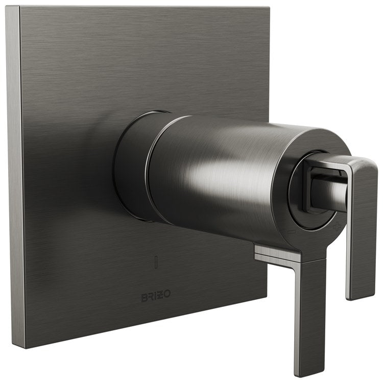 Handle Kit Frank Lloyd Wright Zinc 2 Lever Brilliance Luxe Steel ADA for TempAssure Thermostatic Valve - Image 2