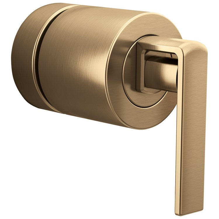 Handle Kit Frank Lloyd Wright Zinc 2 Lever Luxe Gold ADA for Sensori Thermostatic Valve - Image 1