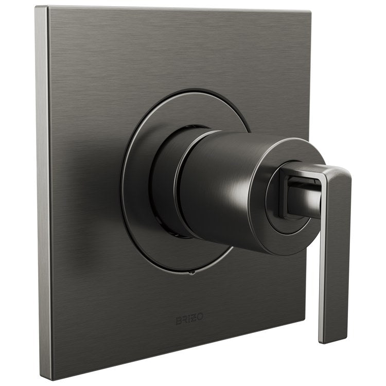 Handle Kit Frank Lloyd Wright Zinc 2 Lever Brilliance Luxe Steel ADA for Sensori Thermostatic Valve - Image 2