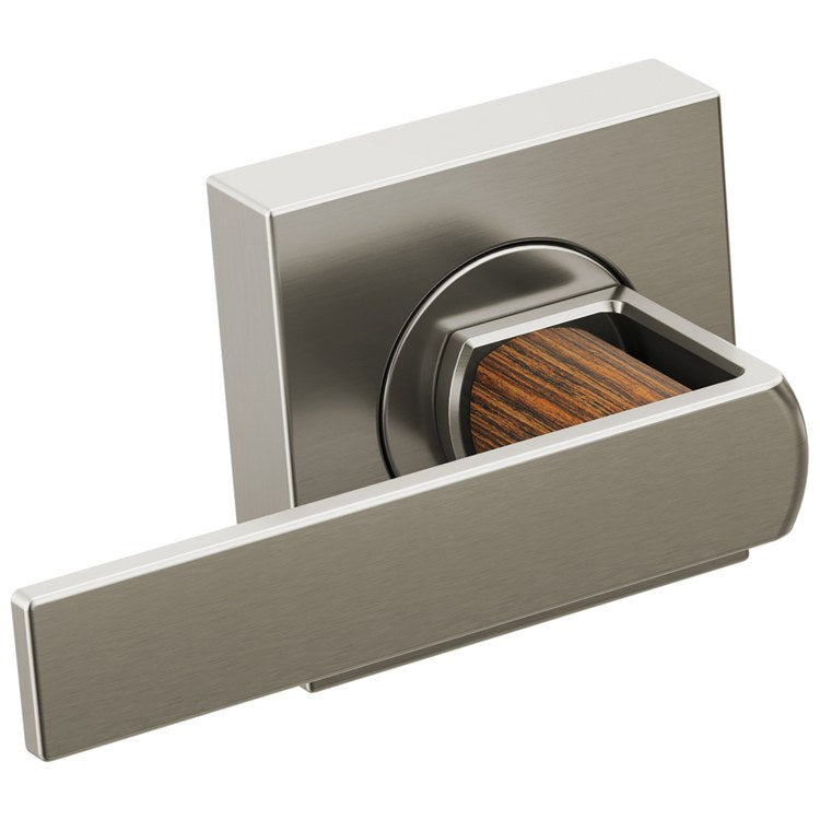 Handle Kit Frank Lloyd Wright Zinc 2 Lever Brilliance Luxe Nickel/Wood ADA for Tub Filler - Image 1
