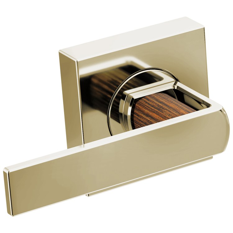 Handle Kit Frank Lloyd Wright Zinc 2 Lever Brilliance Polished Nickel/Wood ADA for Tub Filler - Image 1