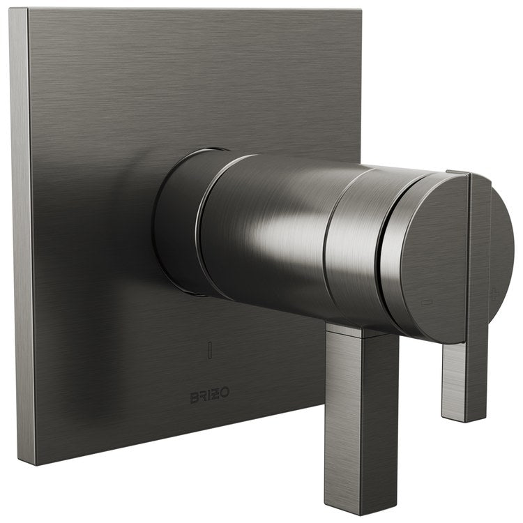 Handle Kit Frank Lloyd Wright Zinc 2 Lunar Brilliance Luxe Steel ADA for TempAssure Thermostatic Valve - Image 2