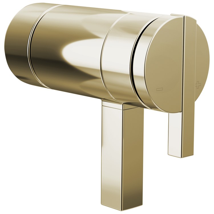 Handle Kit Frank Lloyd Wright Zinc 2 Lunar Brilliance Polished Nickel ADA for TempAssure Thermostatic Valve - Image 1