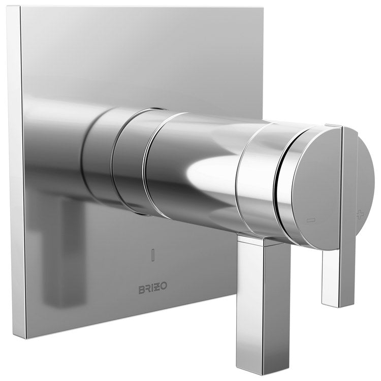 Handle Kit Frank Lloyd Wright Zinc 2 Lunar Chrome ADA for TempAssure Thermostatic Valve - Image 2
