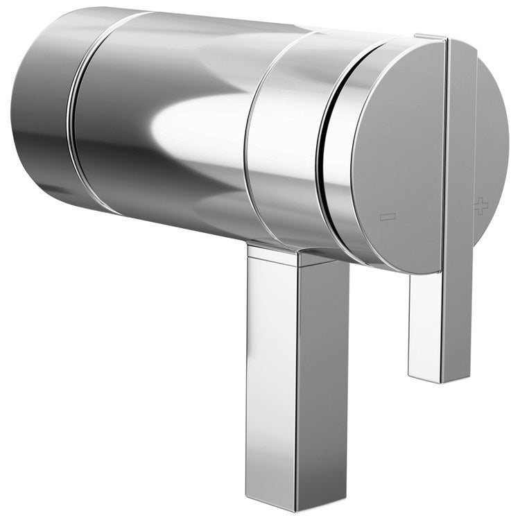 Handle Kit Frank Lloyd Wright Zinc 2 Lunar Chrome ADA for TempAssure Thermostatic Valve - Image 1