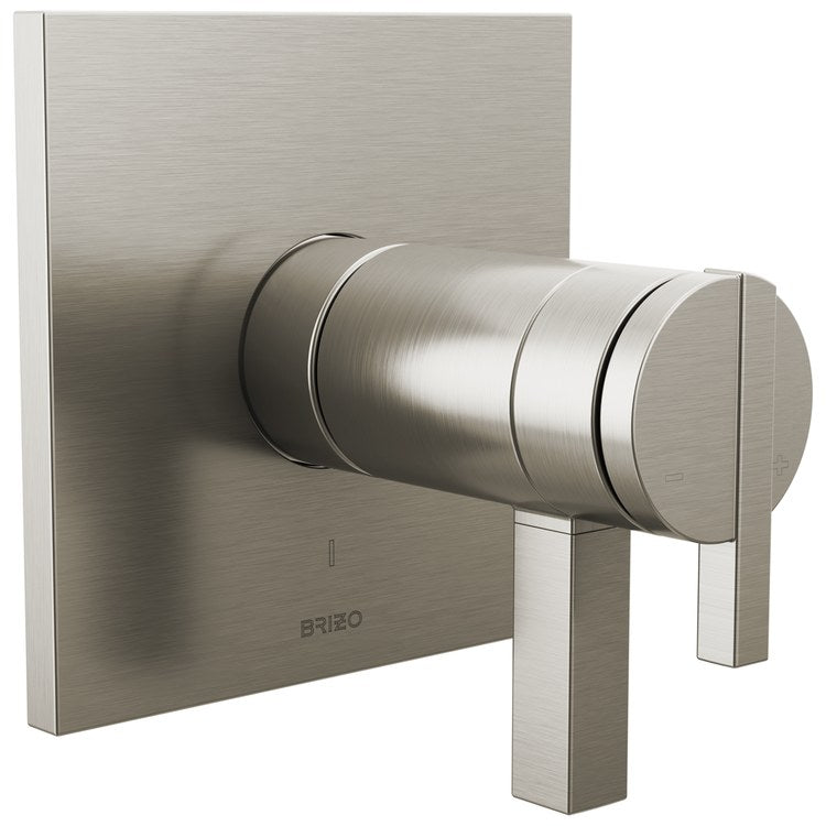 Handle Kit Frank Lloyd Wright Zinc 2 Lunar Brilliance Luxe Nickel ADA for TempAssure Thermostatic Valve - Image 2