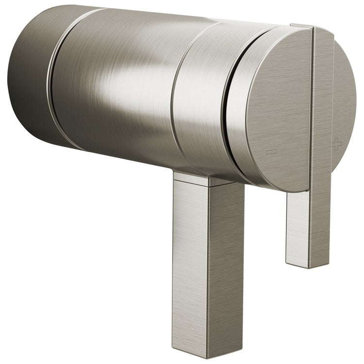 Handle Kit Frank Lloyd Wright Zinc 2 Lunar Brilliance Luxe Nickel ADA for TempAssure Thermostatic Valve - Image 1