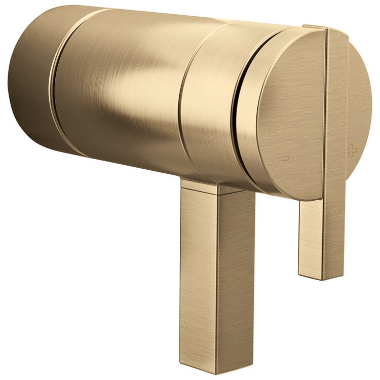 Handle Kit Frank Lloyd Wright Zinc 2 Lunar Luxe Gold ADA for TempAssure Thermostatic Valve - Image 1