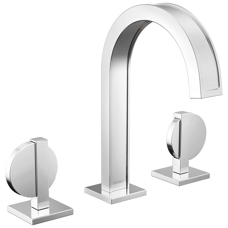 Handle Kit Frank Lloyd Wright Zinc 2 Lunar Chrome ADA for Widespread Lavatory Faucet - Image 2