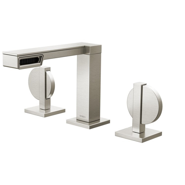 Handle Kit Frank Lloyd Wright Zinc 2 Lunar Brilliance Luxe Nickel ADA for Widespread Lavatory Faucet - Image 3