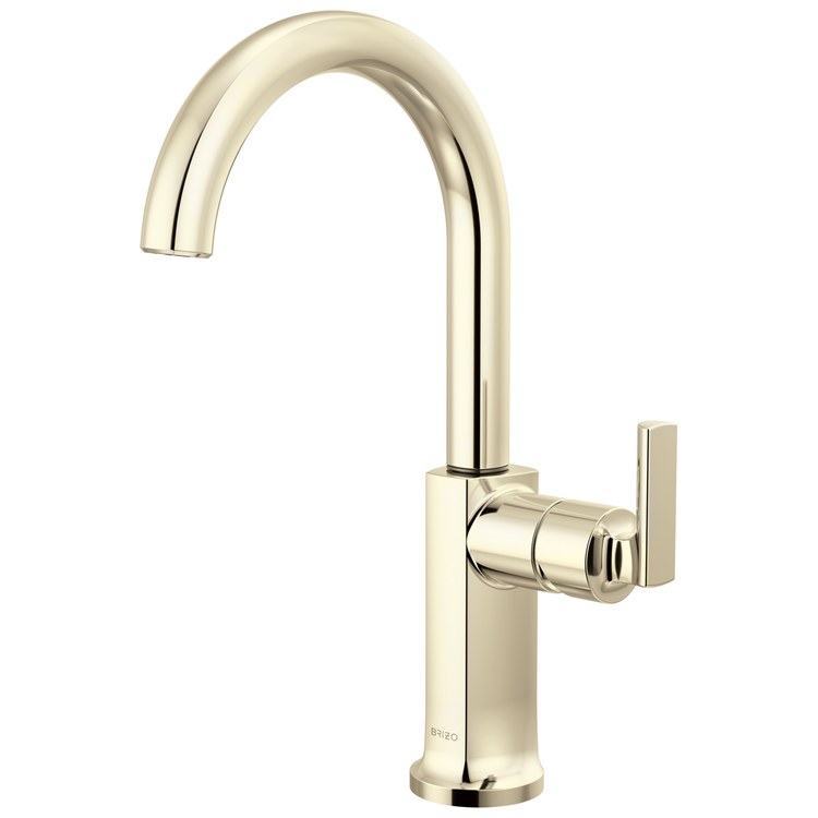 Handle Kit Kintsu Zinc 1 Lever Lumicoat Polished Nickel ADA for Bar Faucet - Image 3