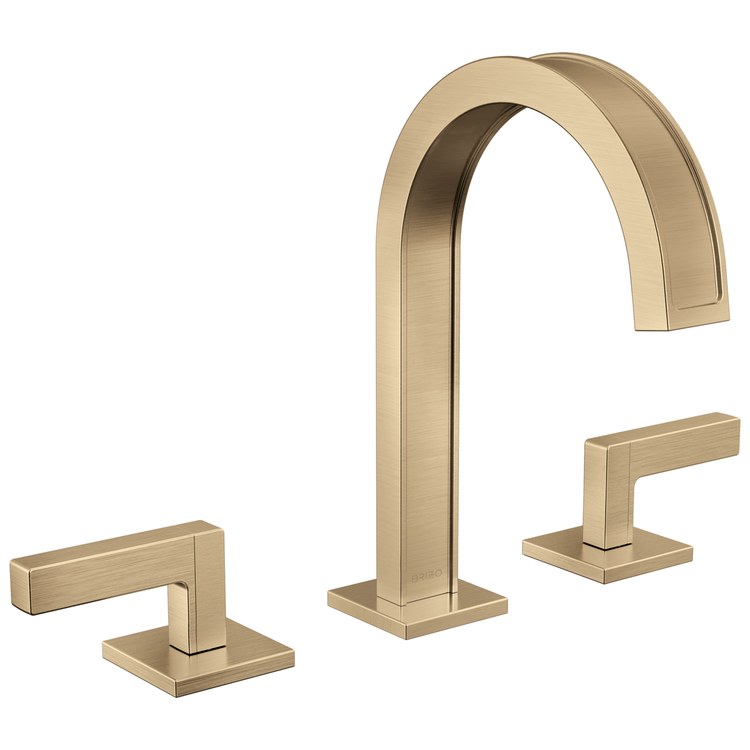 Handle Kit Frank Lloyd Wright Zinc 1 Lever Luxe Gold ADA for Widespread Lavatory Faucet - Image 2