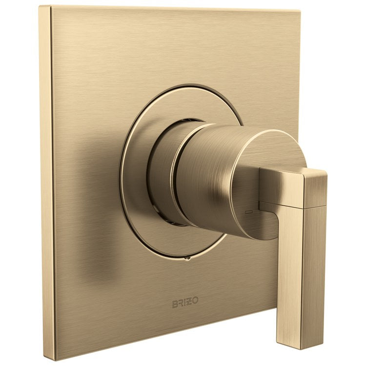 Handle Kit Frank Lloyd Wright Zinc 1 Lever Luxe Gold ADA for Sensori Thermostatic Valve - Image 2