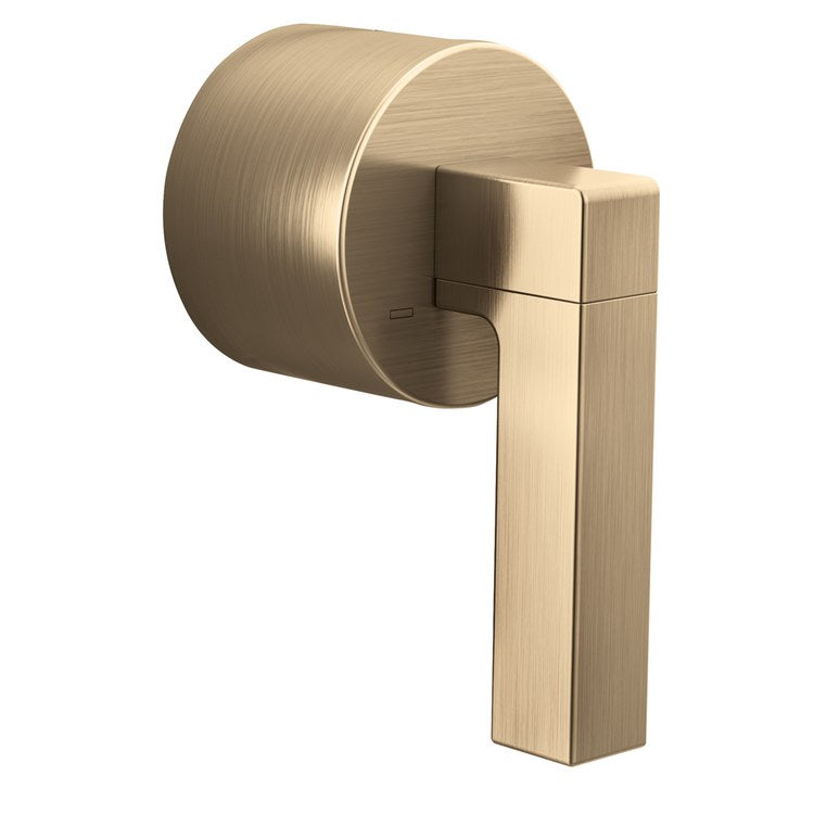 Handle Kit Frank Lloyd Wright Zinc 1 Lever Luxe Gold ADA for Sensori Thermostatic Valve - Image 1
