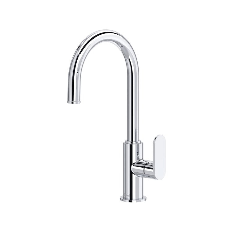 Bar Faucet Arca Food Prep 1 Lever ADA CEC Chrome C-Shaped 1.8 Gallons per Minute - Image 1