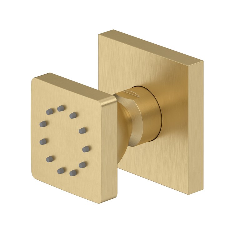 Body Spray Satin Brass US4 Square Single Function 1.3 Gallons per Minute Female
