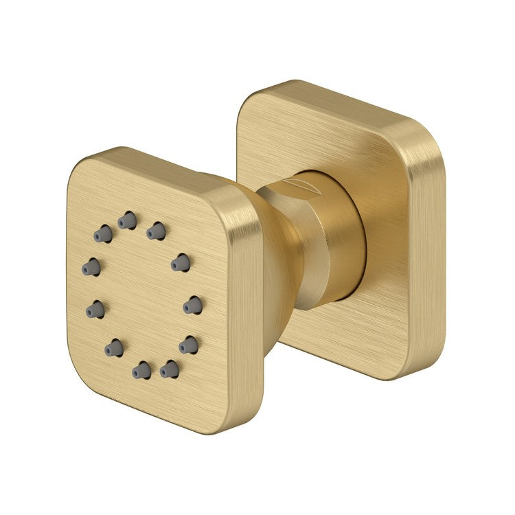 Body Spray Satin Brass US4 Square Single Function 1.3 Gallons per Minute 1/2 Inch