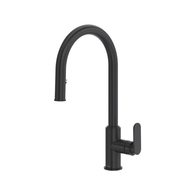 Kitchen Faucet Arca Black Pull Down Gooseneck 360 DEG Swivel Deck 1.5 Gallons per Minute