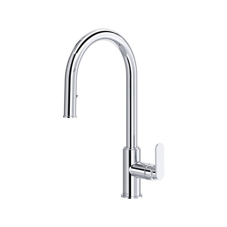 Kitchen Faucet Arca Chrome Pull Down Gooseneck 360 DEG Swivel Deck 1.5 Gallons per Minute - Image 1