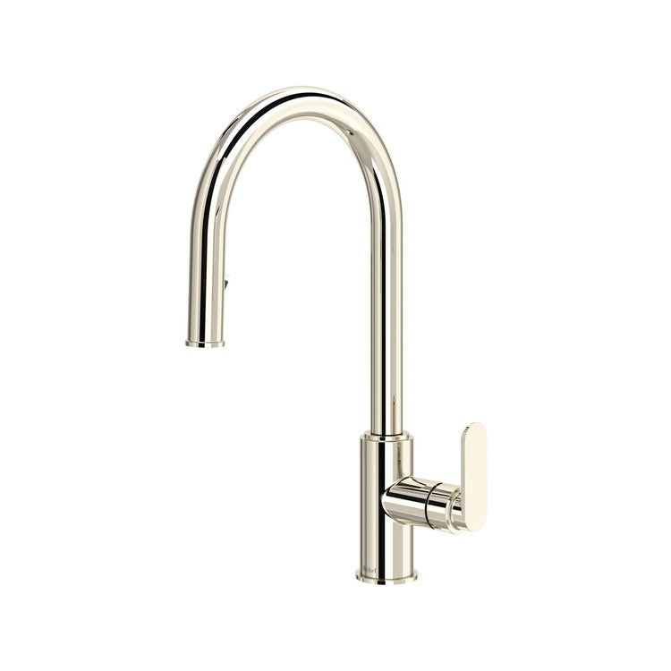 Kitchen Faucet Arca Touchless Polished Nickel C-Shaped 1 Hole Deck 1.5 Gallons per Minute - Image 1