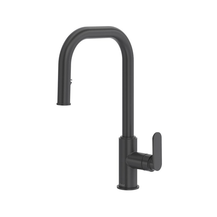 Kitchen Faucet Arca Black Pull Down Square 360 DEG Swivel Deck 1.5 Gallons per Minute - Image 1