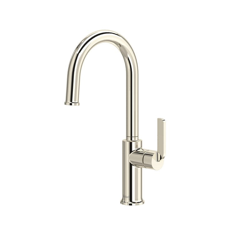Bar Faucet Authentica 1 Lever ADA Polished Nickel 1 Function C-Shaped 1.8 Gallons per Minute - Image 1