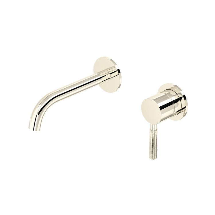 Lavatory Faucet Riu 4 Inch Spread 1 Lever ADA WaterSense Polished Nickel 1.2 Gallons per Minute Wall Less Drain 2 Hole - Image 1
