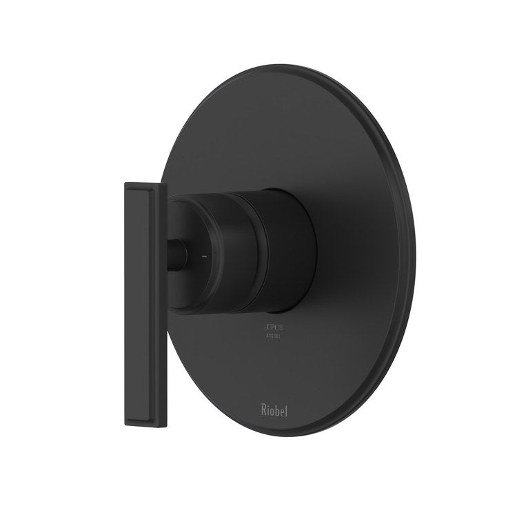 Pressure Balance Valve Trim Manifesto 1 Lever Black 1/2 Inch CEC ADA for Showerhead/Diverter Tub Spot - Image 1