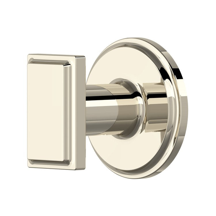 Robe Hook Manifesto Polished Nickel 1-3/4 Inch Wall Zinc - Image 1