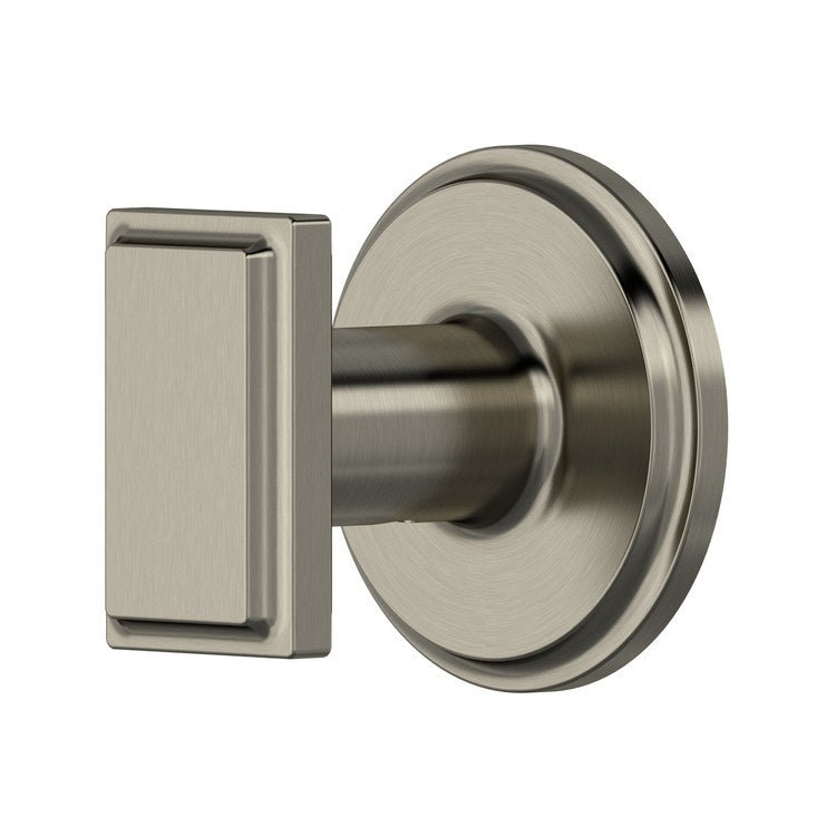 Robe Hook Manifesto Brushed Nickel 1-3/4 Inch Wall Zinc - Image 1