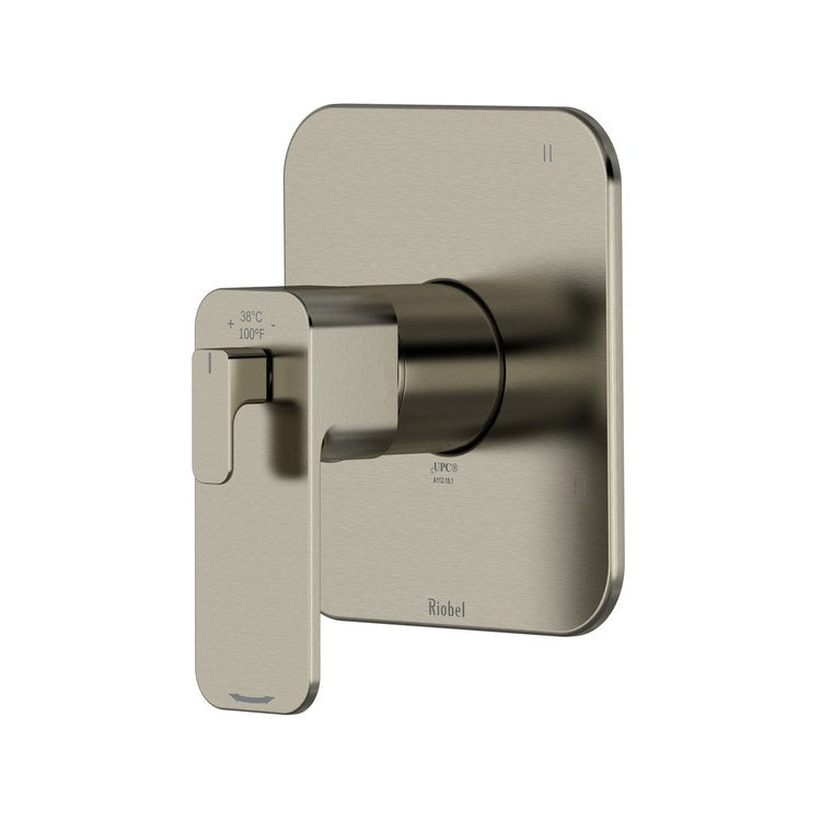 Thermostatic and Pressure Balance Valve Trim Equinox 3 Functions 2 Lever Brushed Nickel CEC 1/2 Inch ADA - Image 1