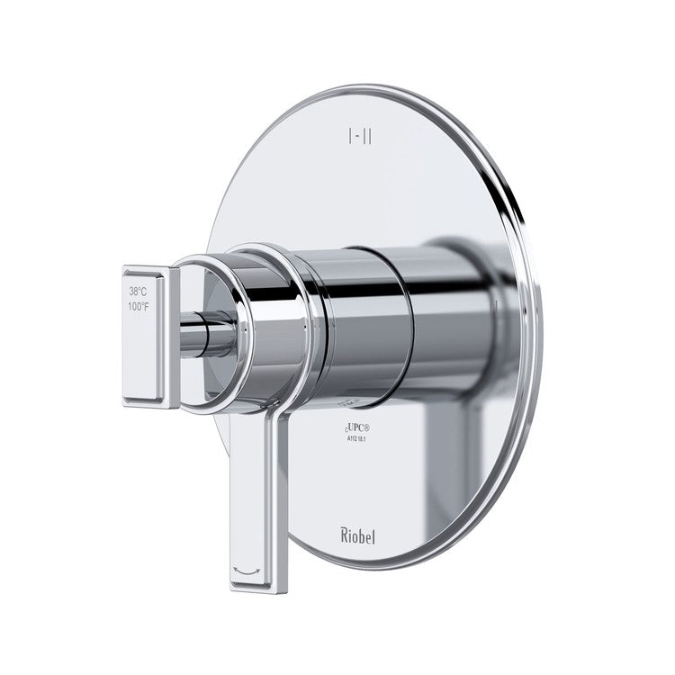 Thermostatic and Pressure Balance Valve Trim Manifesto 3 Functions 2 Lever Chrome 1/2 Inch ADA - Image 1