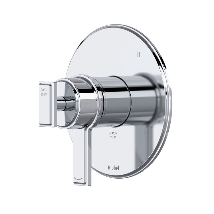 Thermostatic and Pressure Balance Valve Trim Manifesto 3 Functions 2 Lever Chrome CEC 1/2 Inch ADA - Image 1