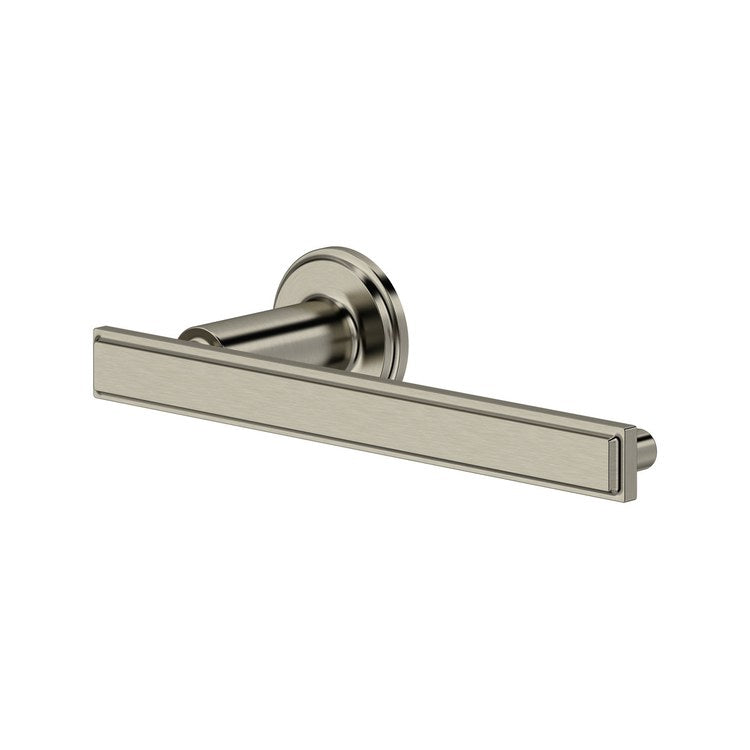 Toilet Paper Holder Manifesto Brushed Nickel Zinc 3-1/8 Inch Wall - Image 1