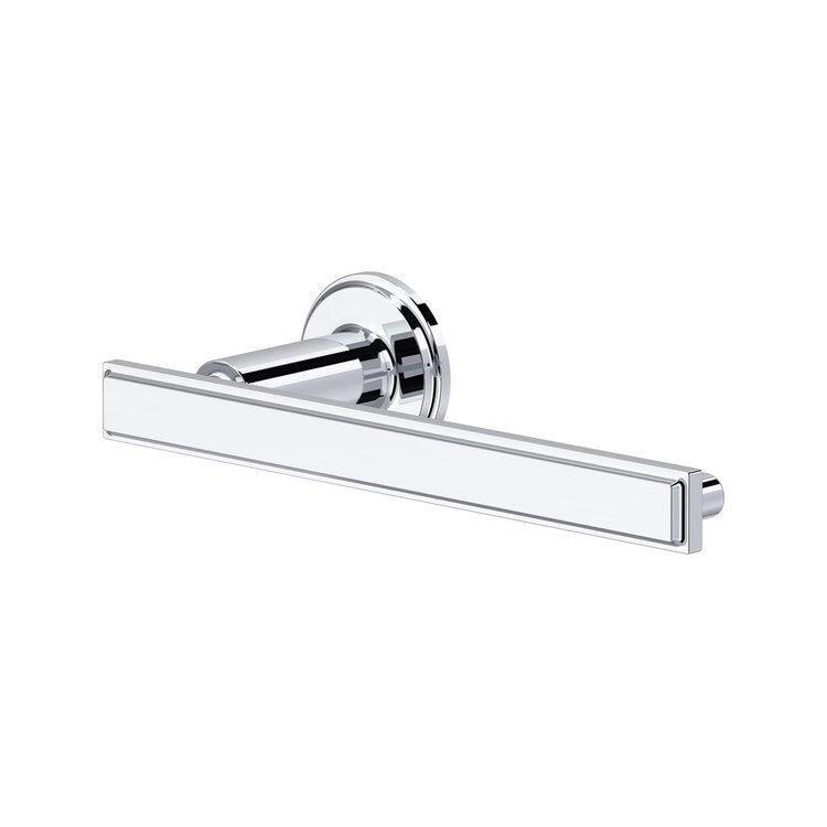 Toilet Paper Holder Manifesto Chrome Zinc 3-1/8 Inch Wall - Image 1