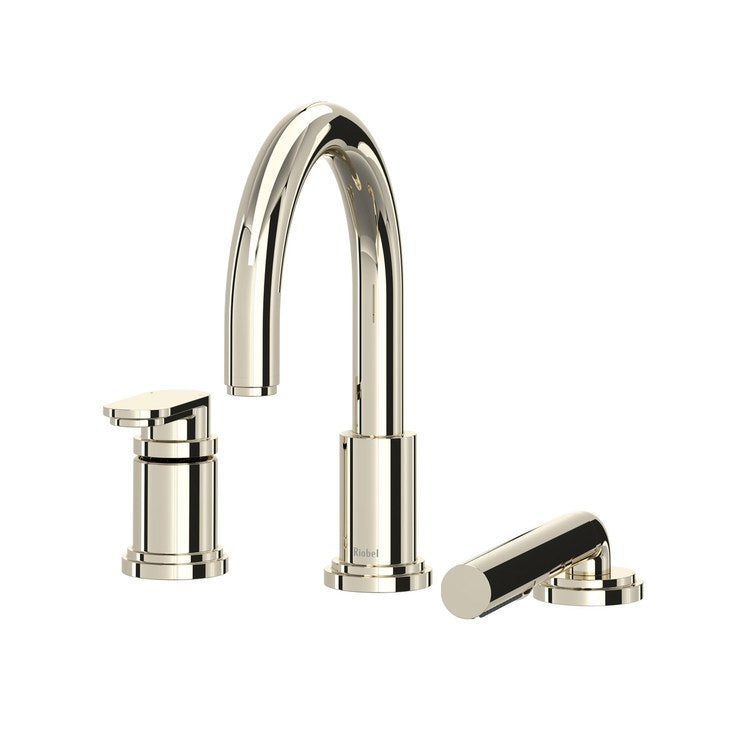 Tub Filler Trim Arca 1 Lever Polished Nickel ADA Deck 8.7 Gallons per Minute - Image 1