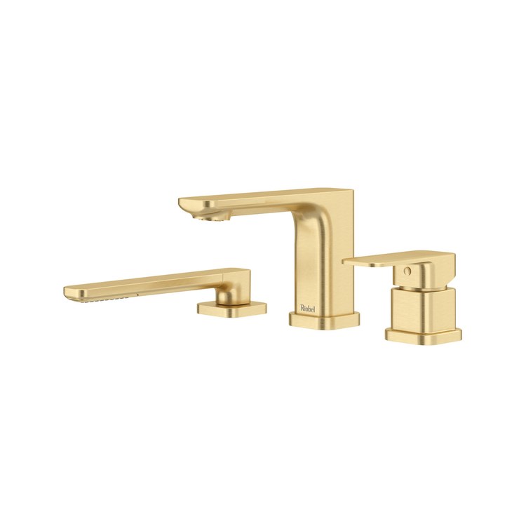Tub Filler Trim Equinox 1 Lever Satin Brass US4 ADA Deck 8.7 Gallons per Minute - Image 1