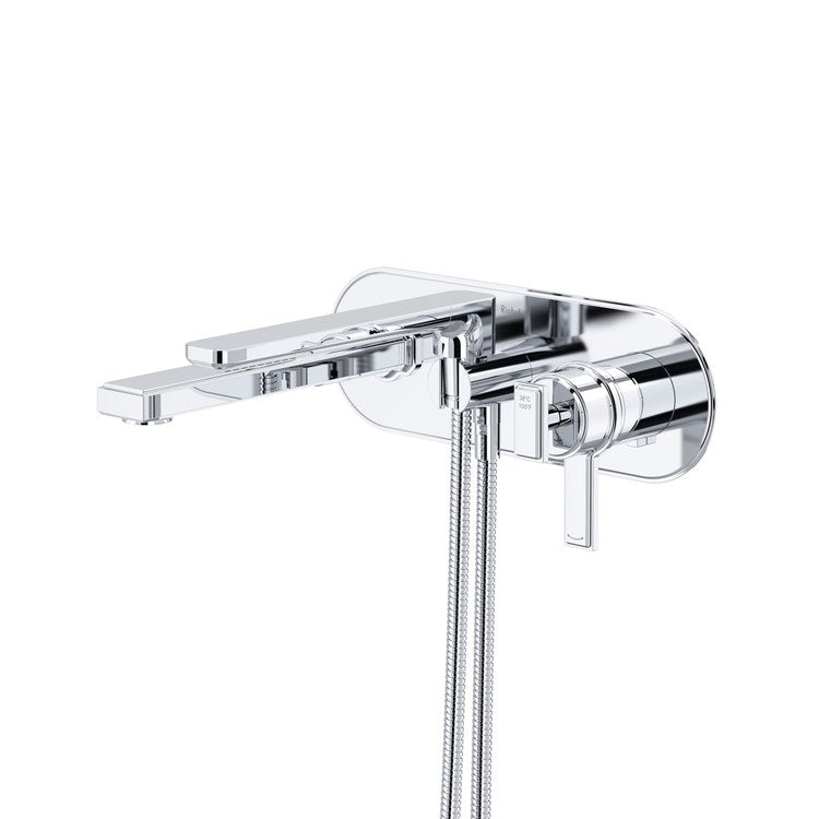 Tub Filler Trim Manifesto Thermostatic and Pressure Balance 2 Lever Chrome ADA Wall 5.4 Gallons per Minute - Image 1