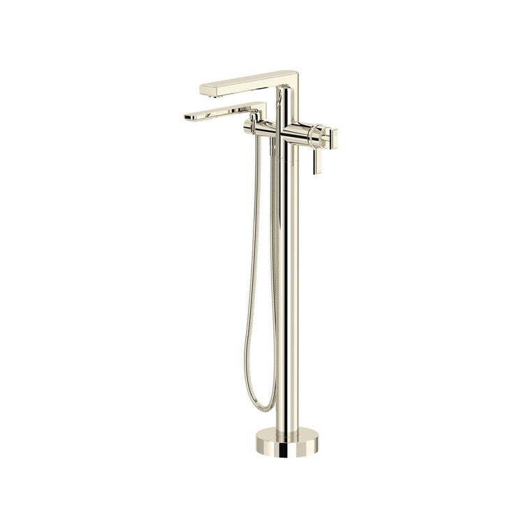 Tub Filler Trim Manifesto Thermostatic 2 Lever Polished Nickel ADA Floor 6.0 Gallons per Minute - Image 1