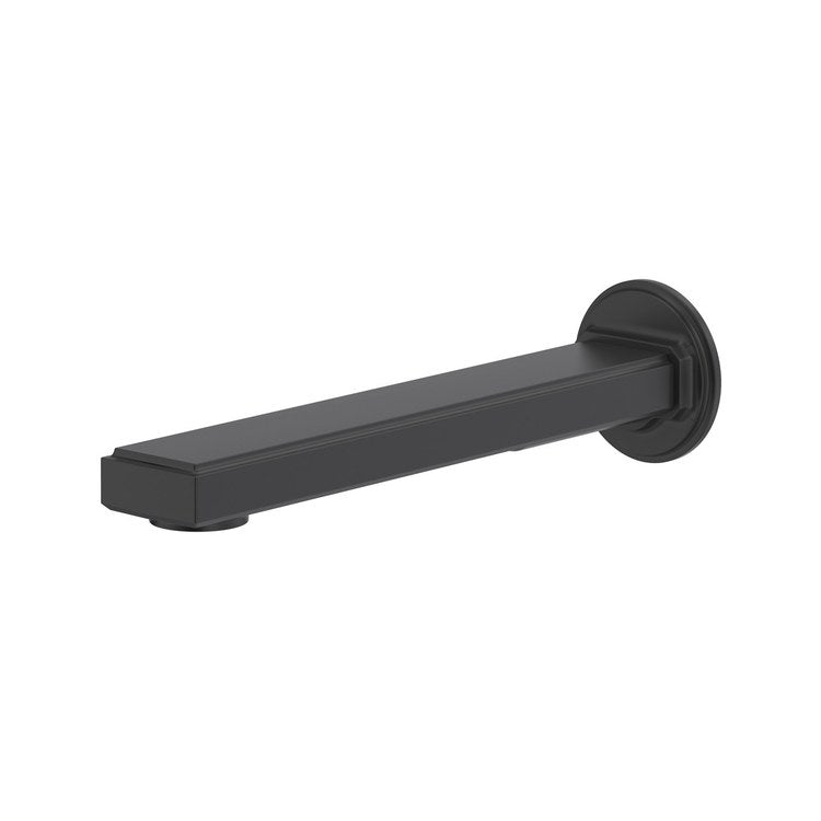 Tub Spout Manifesto Less Diverter Black Brass Slip Fit - Image 1