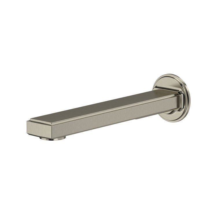 Tub Spout Manifesto Less Diverter Brushed Nickel Brass Slip Fit - Image 1